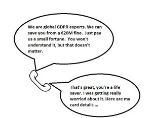 GDPR scam by fake experts